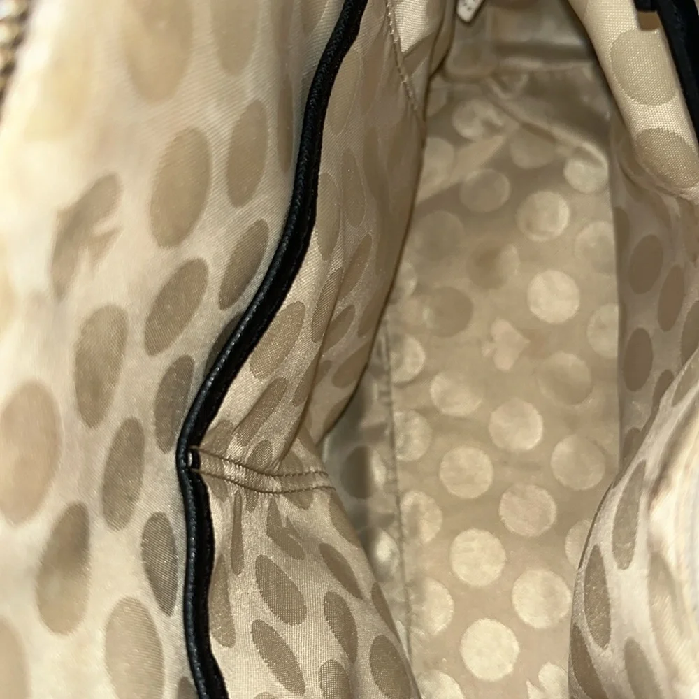 Kate Spade  Satchel   Crossbody bag cedar Street Color block beige/black  EUC